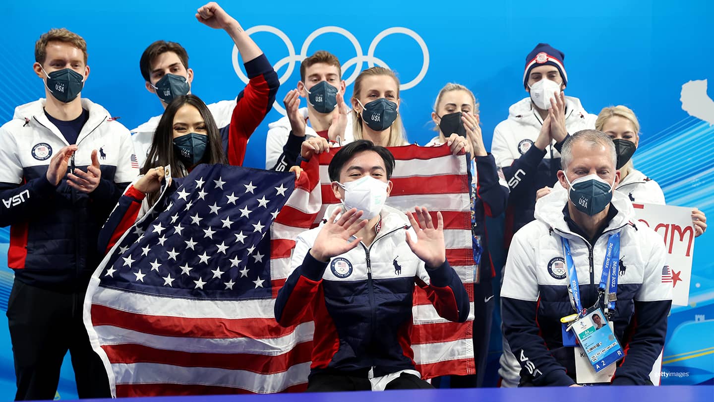 Team USA Team USA’s Figure Skaters In SilverMedal Position After Day